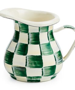 MacKenzie-Childs Emerald Check Creamer