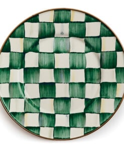 MacKenzie-Childs Emerald Check Salad Plate
