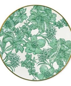 Mackenzie-Childs Emerald English Garden Enamel Salad/Dessert Plate