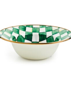 MacKenzie-Childs Emerald Check Serving Bowl