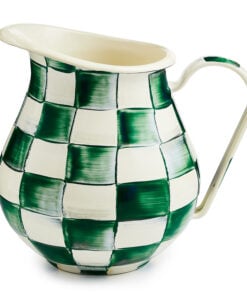 MacKenzie-Childs Emerald Check Pitcher