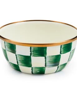 MacKenzie-Childs Emerald Check Pinch Bowl