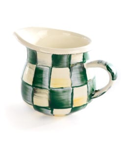 MacKenzie-Childs Emerald Check Little Creamer
