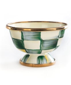 MacKenzie-Childs Emerald Check Little Sugar Bowl