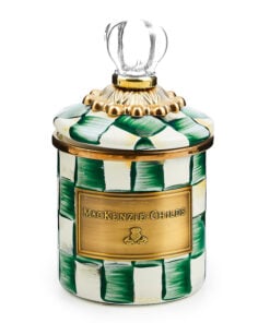 MacKenzie-Childs Emerald Check Mini Canister