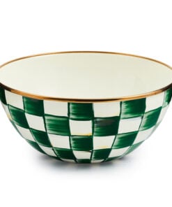 MacKenzie-Childs Emerald Check Small Everyday Bowl