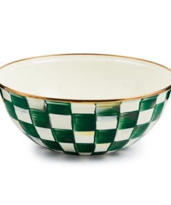 MacKenzie-Childs Emerald Check Medium Everyday Bowl