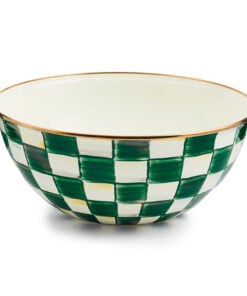 MacKenzie-Childs Emerald Check Large Everyday Bowl