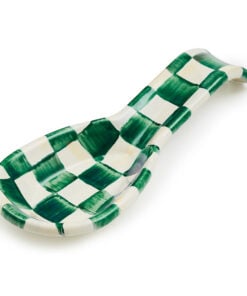 MacKenzie-Childs Emerald Check Spoon Rest