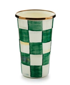 MacKenzie-Childs Emerald Check 10 Ounce Tumbler