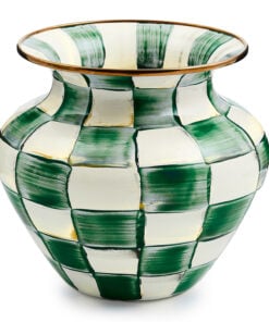 MacKenzie-Childs Emerald Check Large Vase