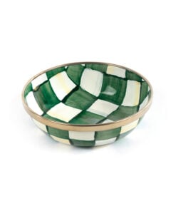 MacKenzie-Childs Emerald Check Relish Dish
