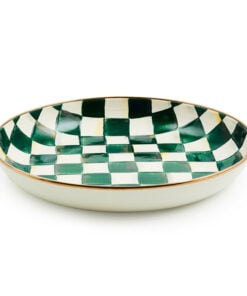 MacKenzie-Childs Emerald Check Abundant Bowl