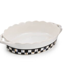 Mackenzie-Child's - Courtly Check Everyday Small Oval Baker