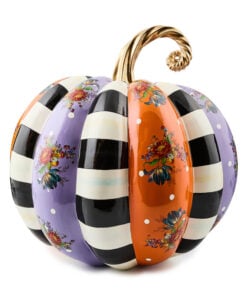 Mackenzie-Child's - Violet Patchwork Extra Large Pumpkin