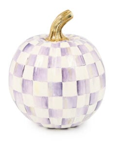 Mackenzie-Child's - Violet Check Small Pumpkin