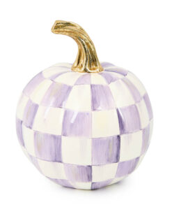 Mackenzie-Child's - Violet Check Mini Pumpkin