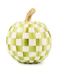 Mackenzie-Child's - Moss Check Small Pumpkin