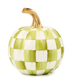 Mackenzie-Child's - Moss Check Mini Pumpkin