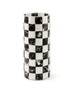 Mackenzie-Child's - Courtly Check Capiz Vase