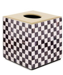Mackenzie-Child's - Courtly Check Glass Boutique Tissue Box Cover
