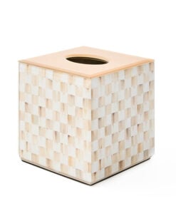 Mackenzie-Child's - Mocha Check Glass Boutique Tissue Box Cover