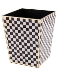 Mackenzie-Child's - Courtly Check Glass Waste Bin