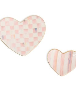 Mackenzie-Child's - Rosy Heart Trinket Dishes, Set of 2