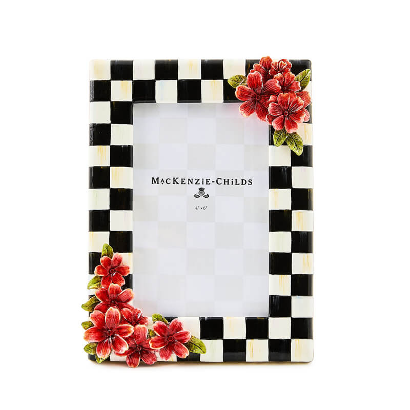 Mackenzie-Child's - Courtly Check Floral 4" X 6" Frame