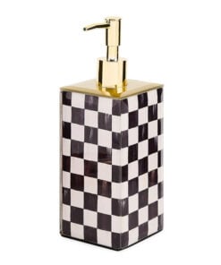 Mackenzie-Child's - Courtly Check Glass Soap Pump