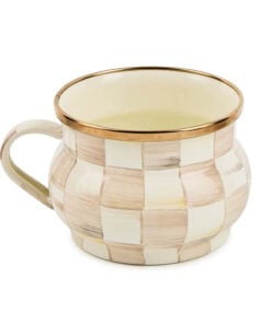 Mackenzie-Child's - Mocha Check Teacup