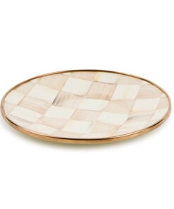 Mackenzie-Child's - Mocha Check Saucer