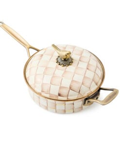 Mackenzie-Child's - Mocha Check 3 Qt. Saute Pan