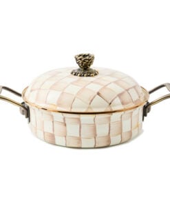 Mackenzie-Child's - Mocha Check 3 Qt. Casserole