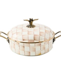 Mackenzie-Child's - Mocha Check 5 Qt. Casserole