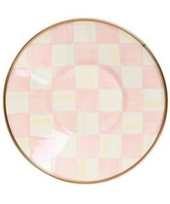 Mackenzie-Child's - Rosy Check Tea Glass Saucer
