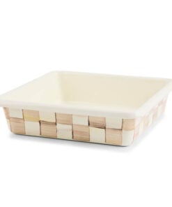 Mackenzie-Child's - Mocha Check 8" Square Baking Pan
