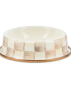Mackenzie-Child's - Mocha Check Cat Dish