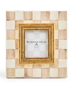 Mackenzie-Child's - Mocha Check 2.5" X 3" Frame