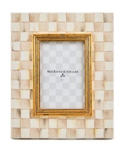 Mackenzie-Child's - Mocha Check 4" X 6" Frame