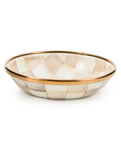 Mackenzie-Child's - Mocha Check Dipping Bowl