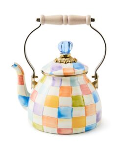 Mackenzie-Child's - Confetti Check 2 Quart Tea Kettle