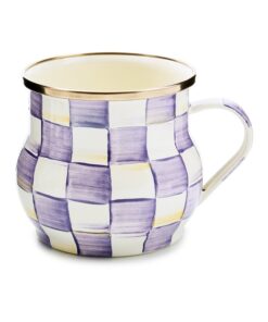 MacKenzie-Childs Violet Check Mug
