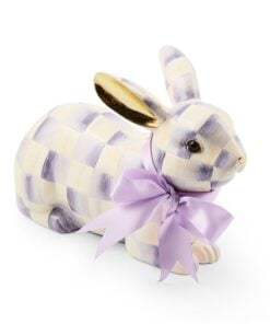 Mackenzie-Childs – Violet Check Resting Bunny