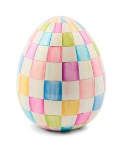 Mackenzie-Childs – Frolic Spring Multi Check Medium Egg