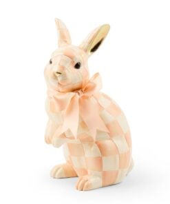 Mackenzie-Childs – Coral Check Duchess Bunny