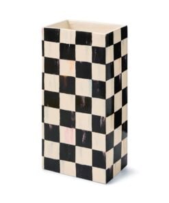 MacKenzie-Childs Courtly Check Pillar Vase