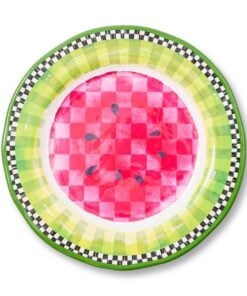 MacKenzie-Childs Watermelon Melamine Dinner Plates, Set Of 4
