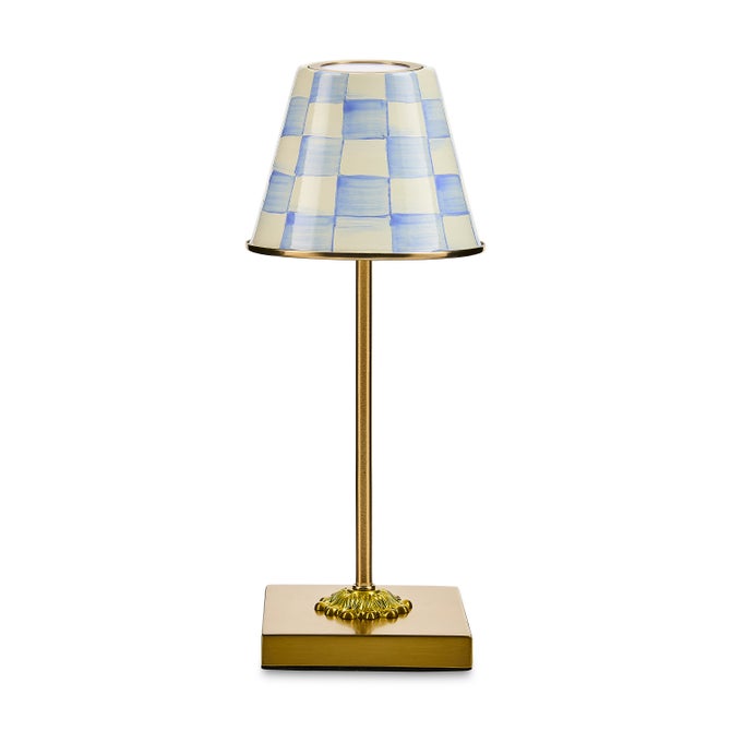 Mackenzie-Child's - Sky Check LED Rechargeable Cafe Table Lamp
