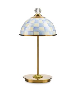 Mackenzie-Child's - Sky Check LED Rechargeable Dome Table Lamp
